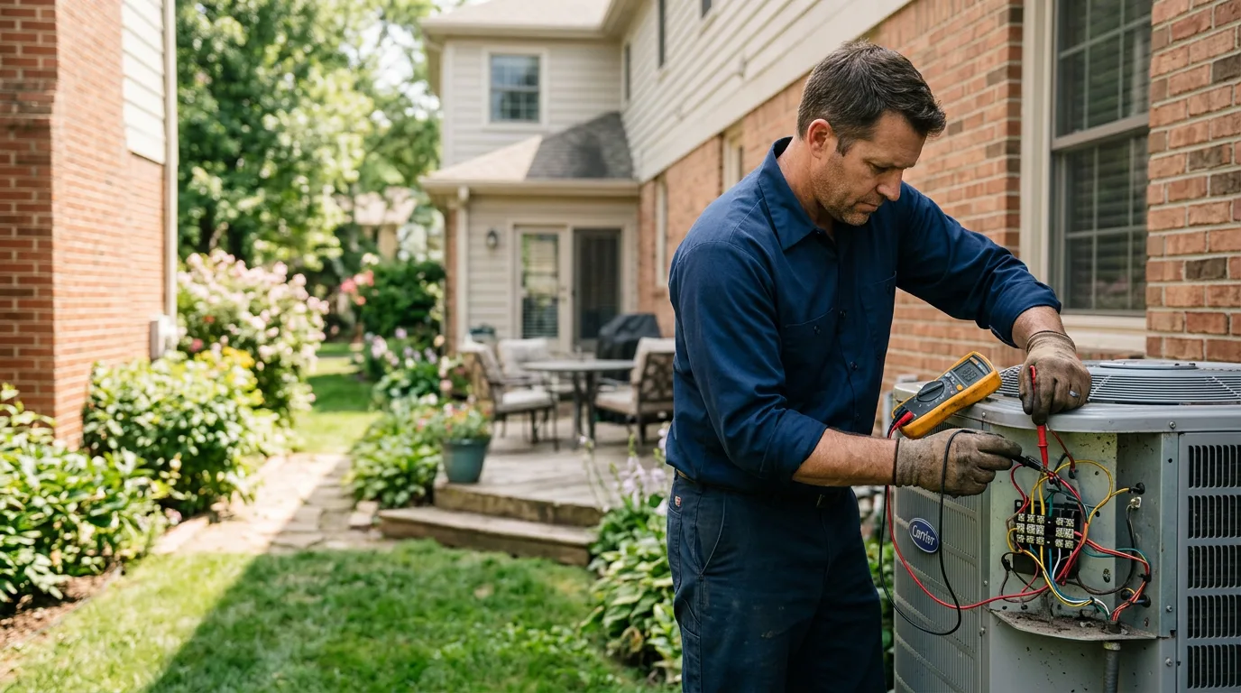 HVAC technician working near Bluff Dale, TX